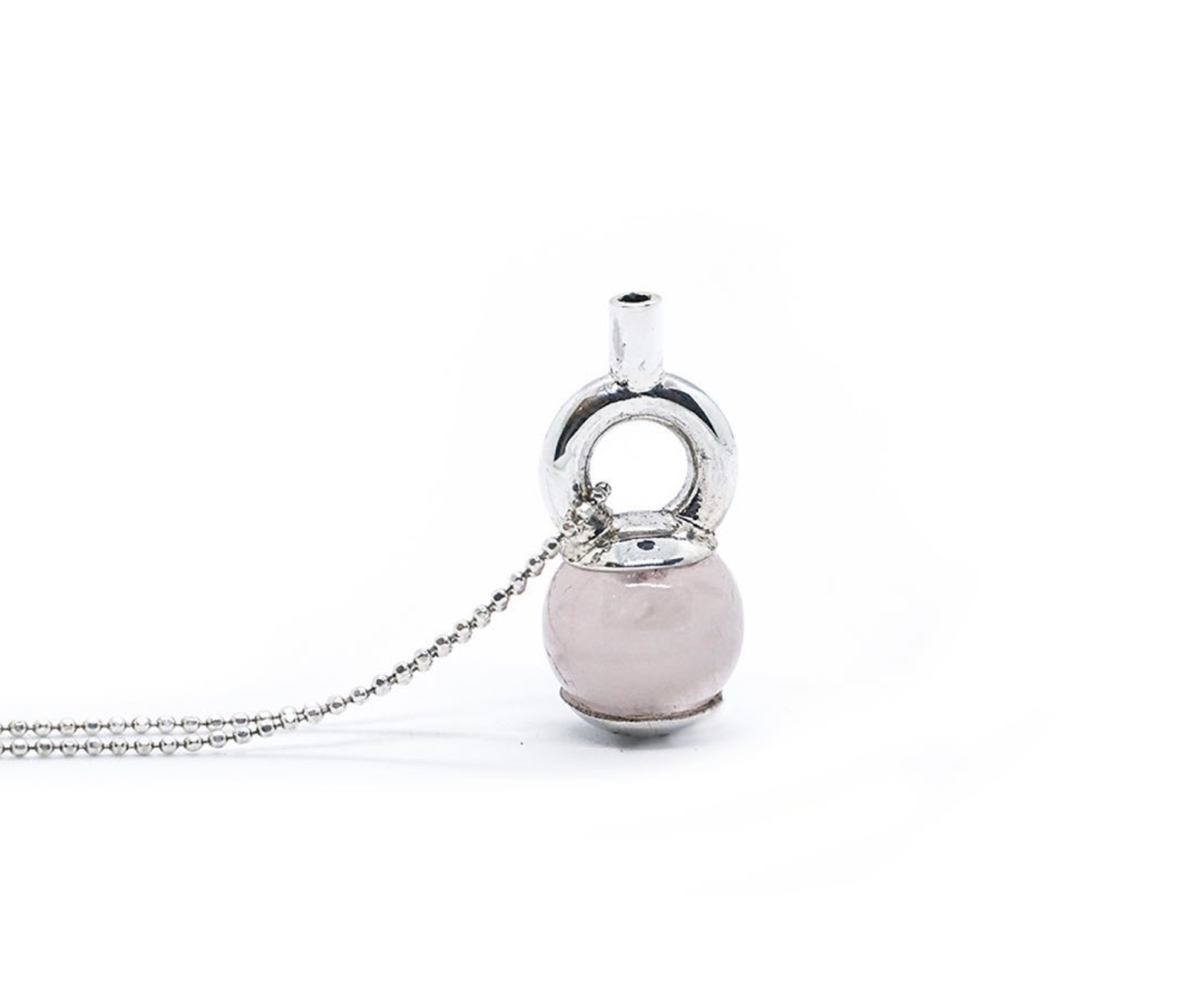 Collar Cocha Cuarzo Rosa